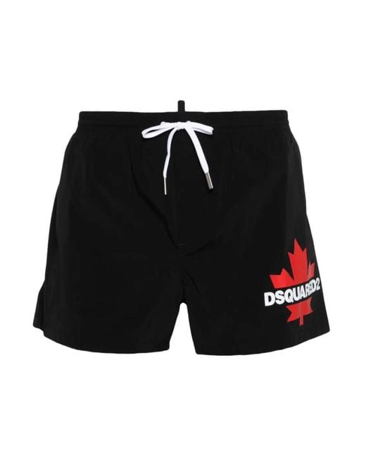 DSquared² Black Beachwear for men