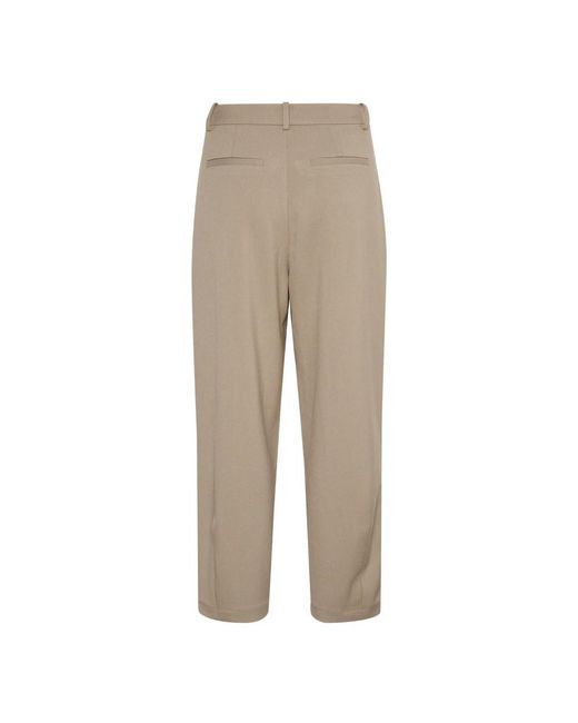 Kaffe Natural Straight Trousers