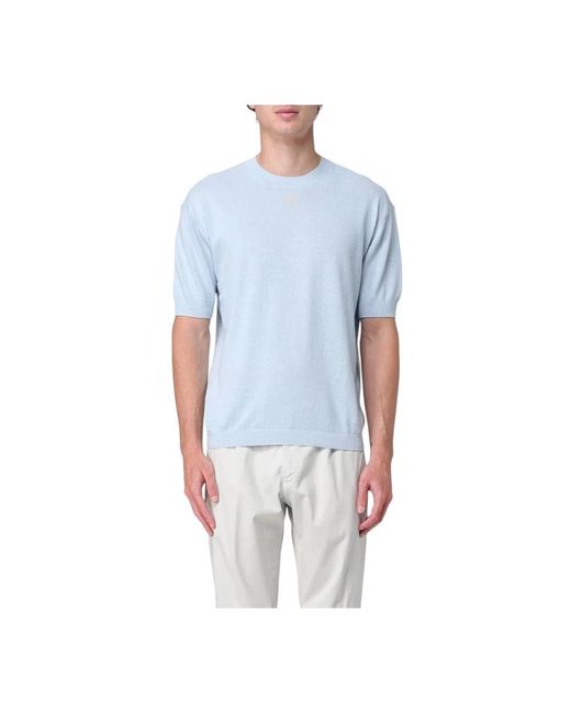 ARMANI EXCHANGE Blue Round-Neck Knitwear for men