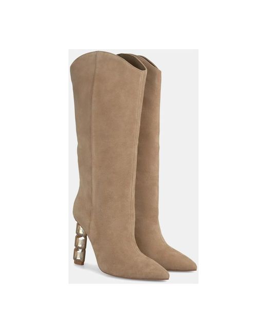 Alma En Pena. Brown Cowboy & Biker Boots