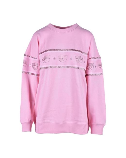 Jersey De Algodón, Mujer, Talla Chiara Ferragni de color Pink