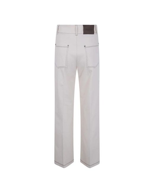 Max Mara Jeans ,Denim Mxpribes Denim Jersey Broek in het Gray