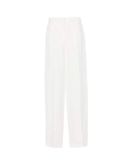Trousers > wide trousers MSGM en coloris White