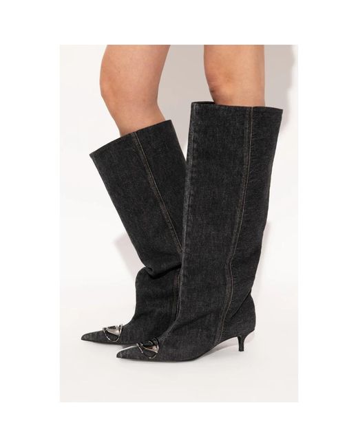 DIESEL Black Heeled Boots