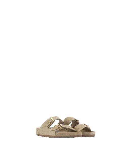 Birkenstock Natural Sliders