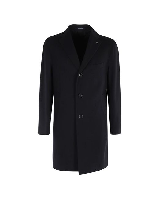 Single-Breasted Coats Tagliatore de hombre de color Black