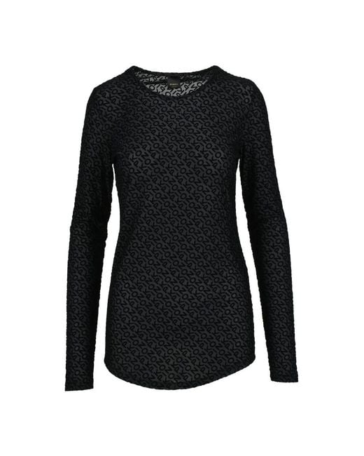 Pinko Black Long Sleeve Tops