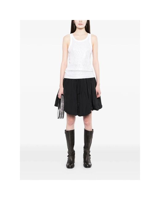 The Attico Black Short Skirts