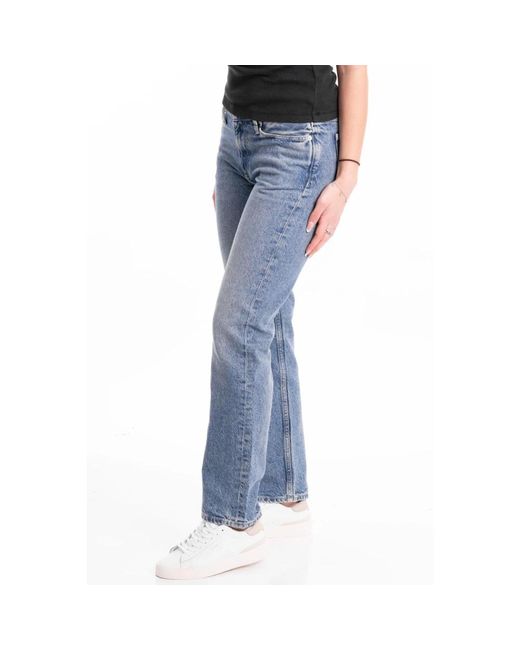 Calvin Klein Blue Low rise straight jeans