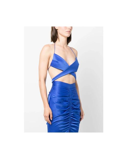 Alex Perry Blue Sleeveless Tops