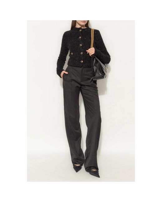 Balenciaga Black Tweed Jackets