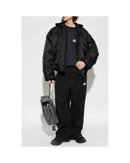 Balenciaga Men's Black Sweatpants