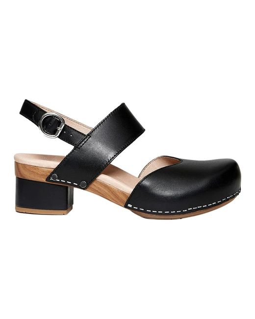 Dansko Black High Heel Sandals