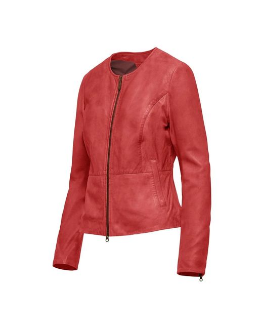 Bomboogie Red Leather Jackets