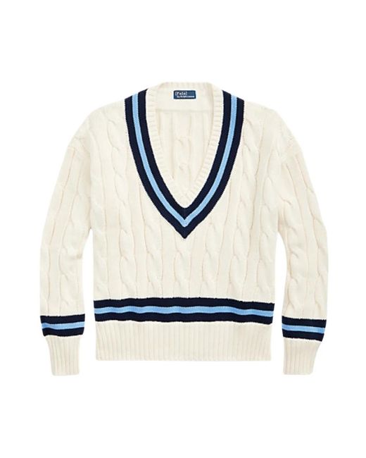 Polo Ralph Lauren V-Neck Knitwear in het White