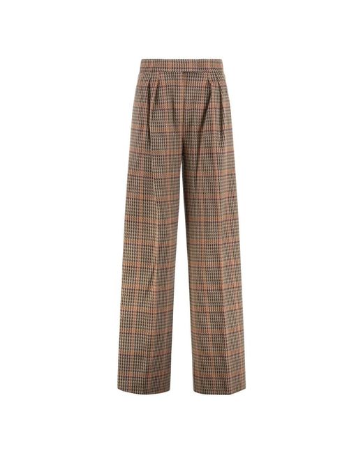 Max Mara Brown Wide Trousers