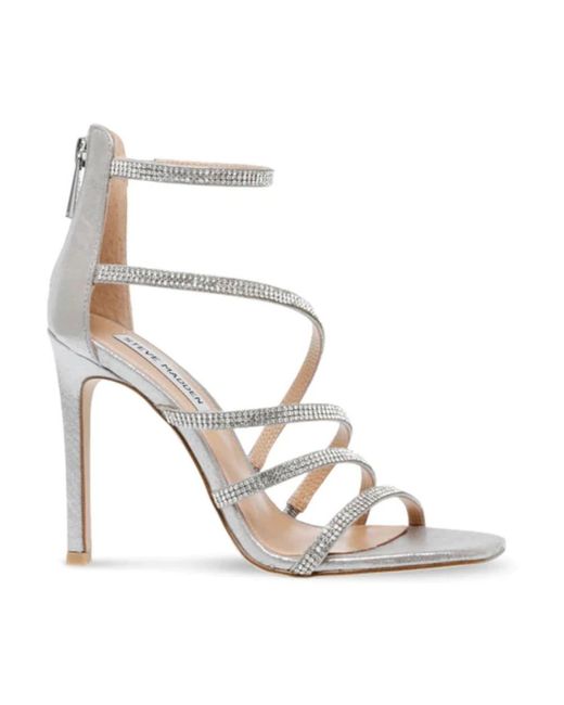 Steve Madden Metallic Sandalen mit hohem Absatz