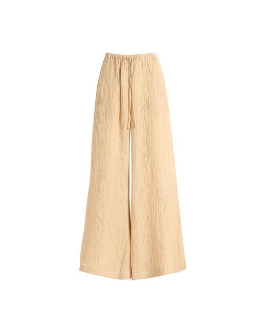 By Malene Birger Natural Wide Trousers