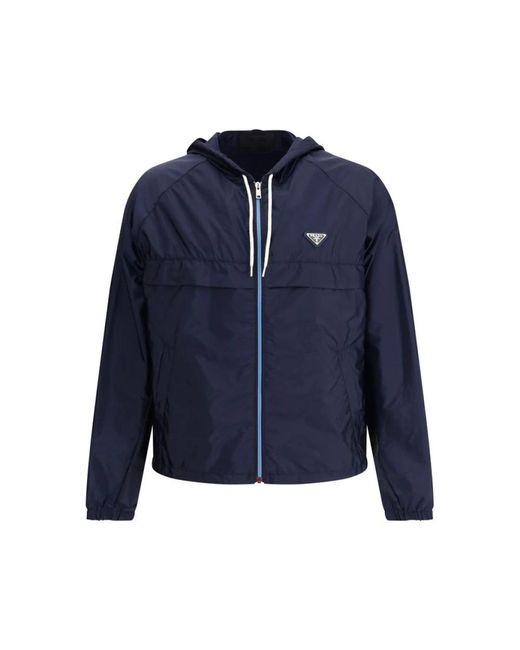 Prada Blue Light Jackets for men