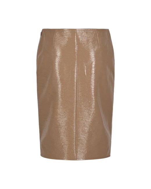 Courreges Vinyl Rok in het Brown