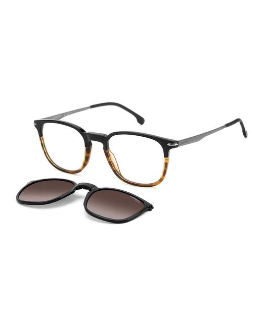 Carrera Schwarze Havana/Braune Polarisierte Sonnenbrille in White für Herren