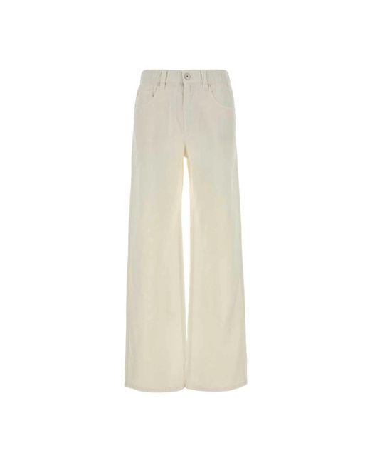 Brunello Cucinelli Natural Wide Jeans