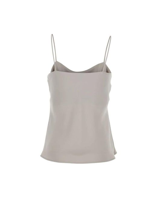 Herno Tops ,Polyester Top Met Ronde Hals in het Gray