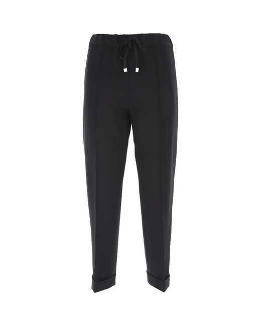 Liviana Conti Blue Cropped Trousers