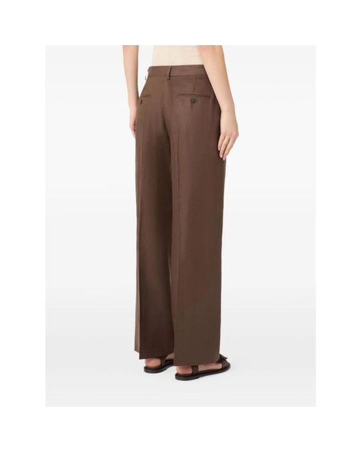 Weekend by Maxmara Brown Wide Trousers