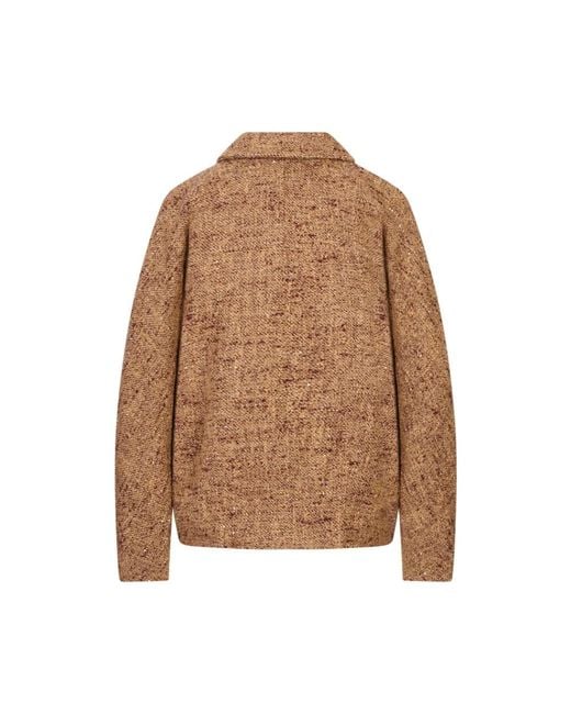 Tweed Jackets Kiton de color Brown