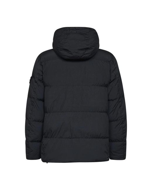Stone Island Black Winter Jackets for men