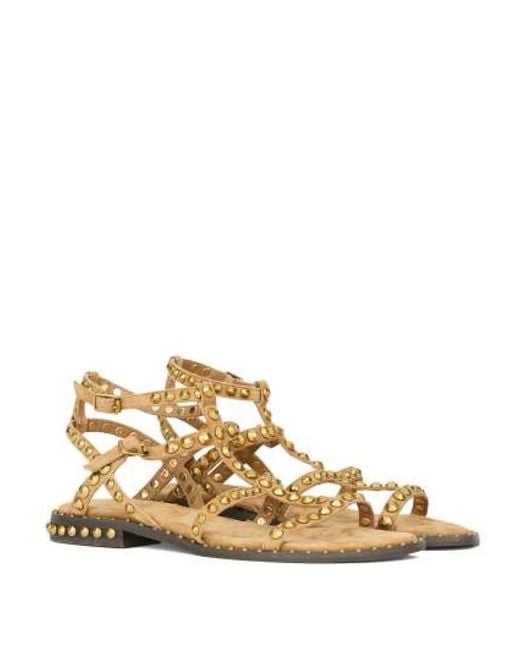 Ash Natural Flat Sandals