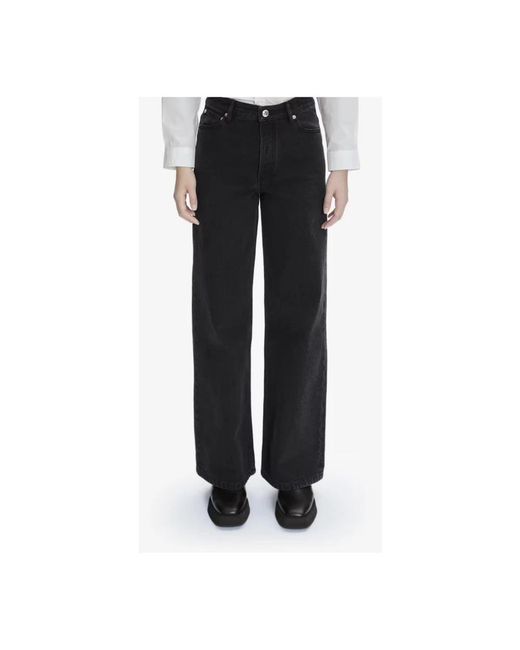 A.P.C. Black Straight Fit Jeans