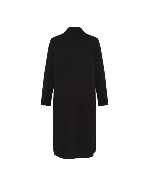 Kaffe Single-Breasted Coat in het Black
