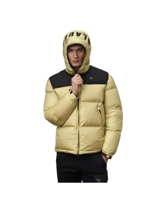 Blauer Jassen ,Geel ,Array Down Jacket in het Metallic voor heren