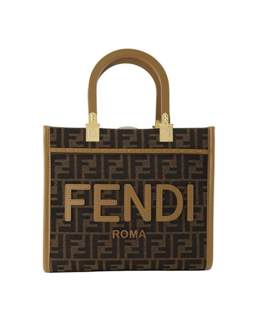 Fendi Brown Shopping Bags
