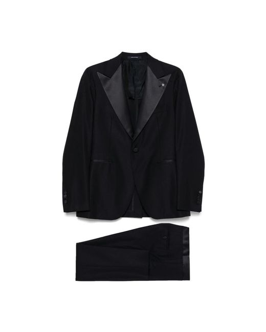 Tagliatore Single Breasted Suits in het Black voor heren