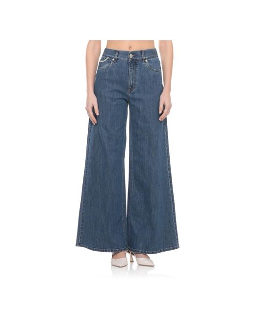 Panicale Wide Jeans in het Blue