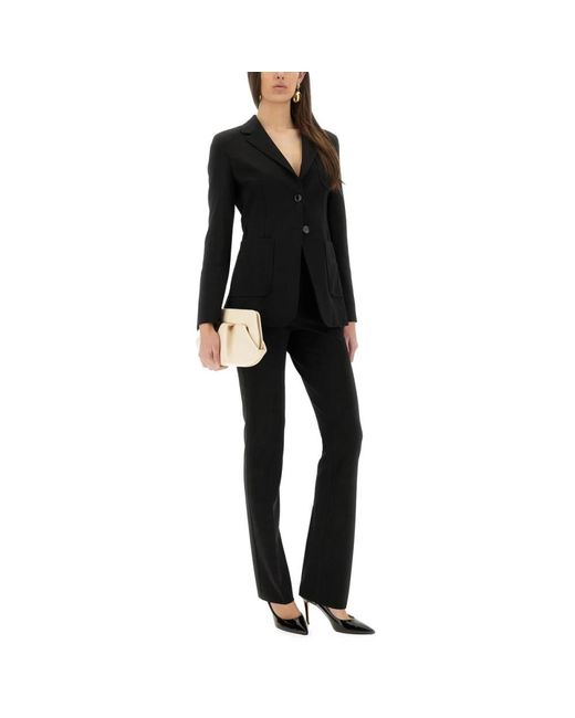 Max Mara Black Slim-Fit Trousers