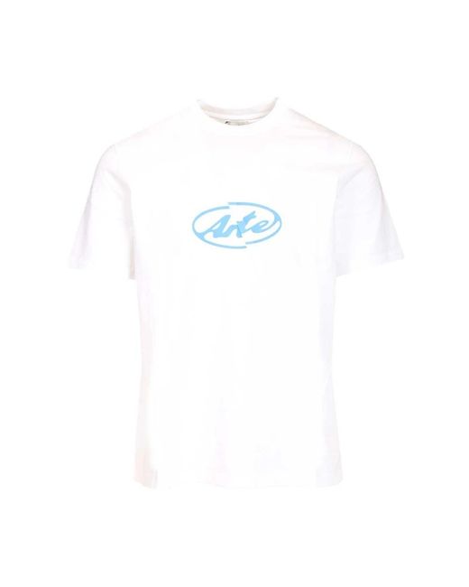 Arte' Circle Logo Tee in het White voor heren