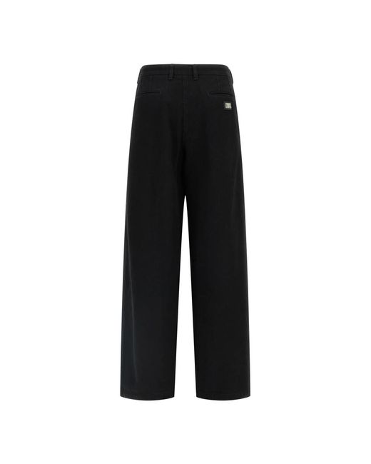 Dolce & Gabbana Black Wide Trousers