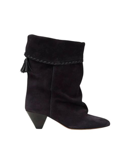 Isabel Marant Black Cowboy & Biker Boots