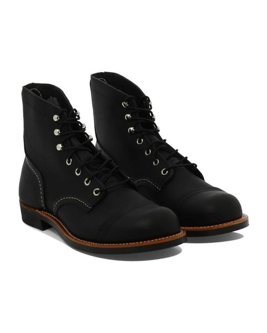 Red Wing Black Lace-Up Boots for men