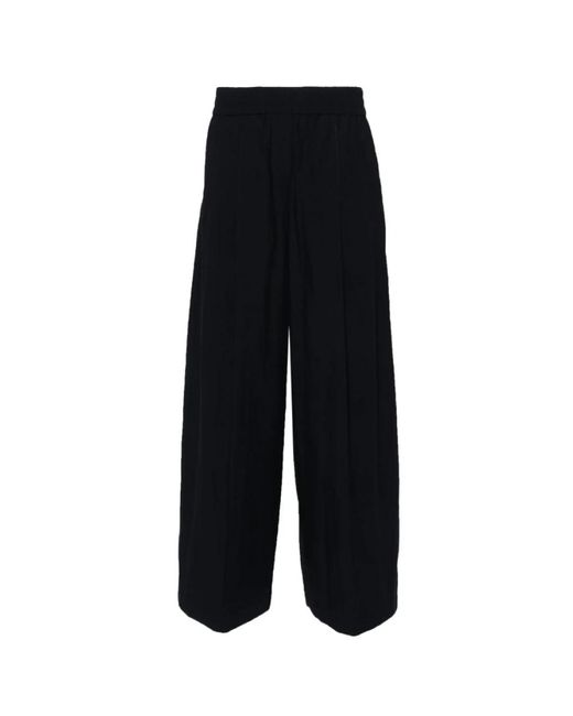 Wide trousers Brunello Cucinelli de color Black