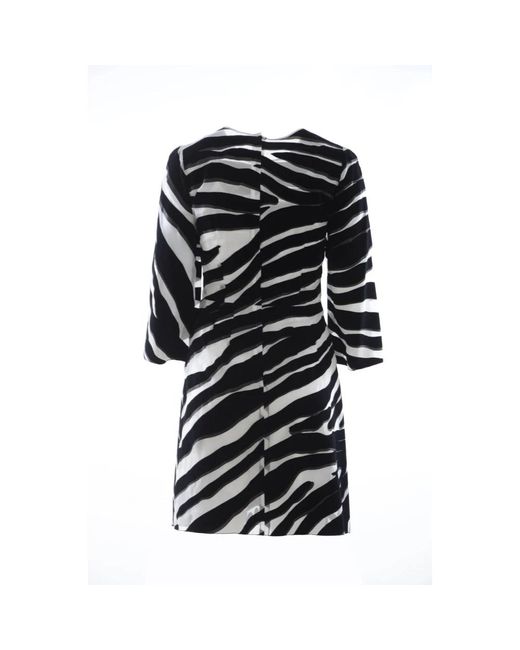 Dolce & Gabbana Black 75 Long Sleeve Midi Dress