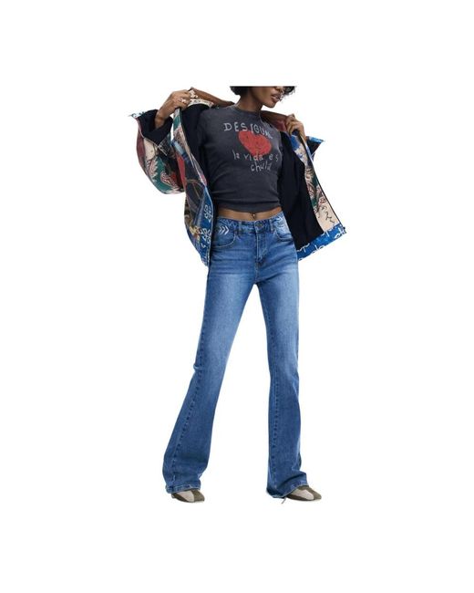 Desigual Blue Flare Jeans