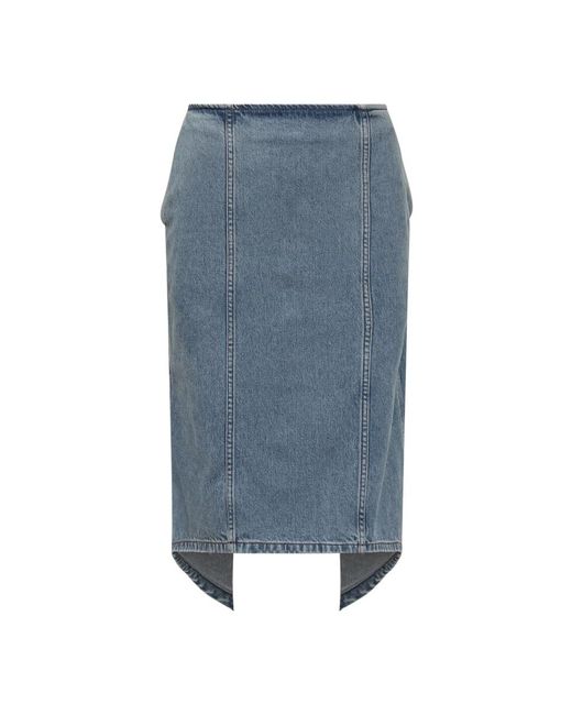 Denim Skirts J.W. Anderson de color Blue