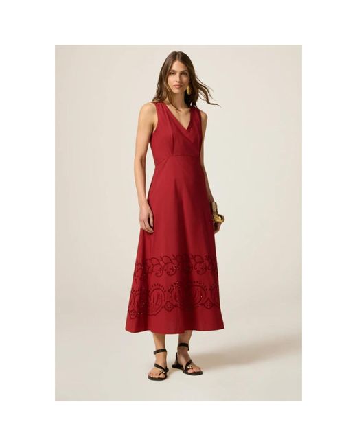 Oltre Midi Dresses in het Red