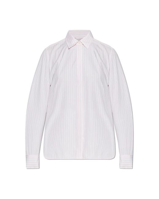 Max Mara Overhemden ,Roze ,Katoen Maccenni Shirt in het White