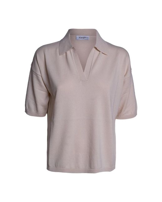 Kangra Brown V-Neck Knitwear